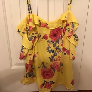 Floral off the shoulder blouse